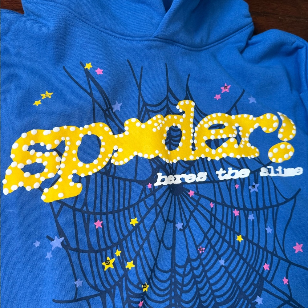 Tc blue sp5der hoodie